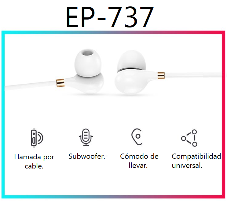 Audifonos Manos Libres Treqa Ep-737