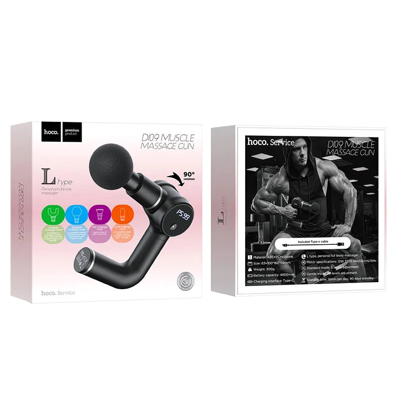 Pistola Masajeadora Muscular Eléctrica Relajante Hoco Di09