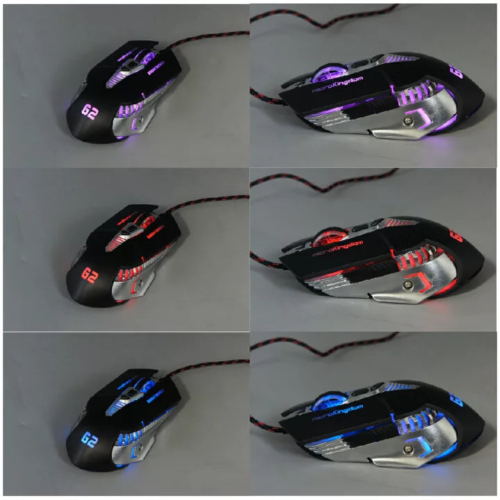 Mouse Gamer Luz Rgb Microkingdom G2