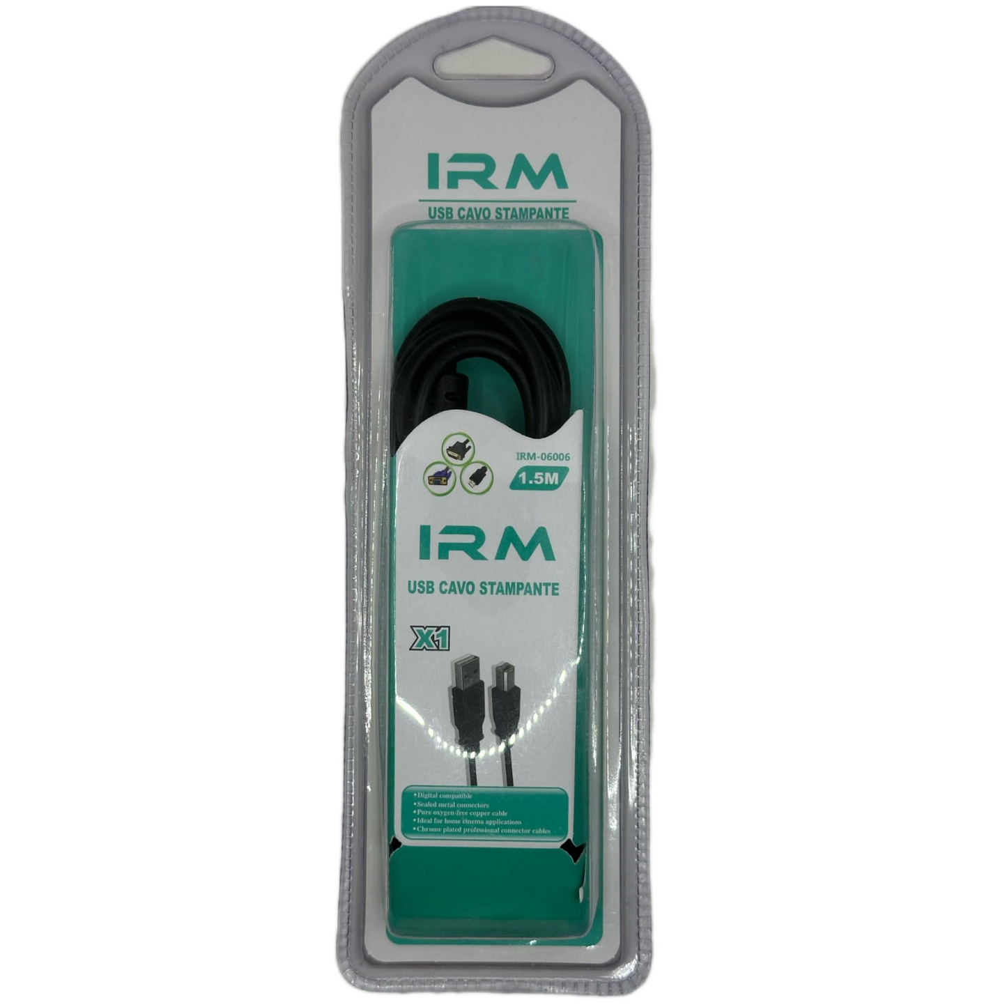 Cable Usb Cavo Stampante Para Impresoras Y Escáner IRM-06006