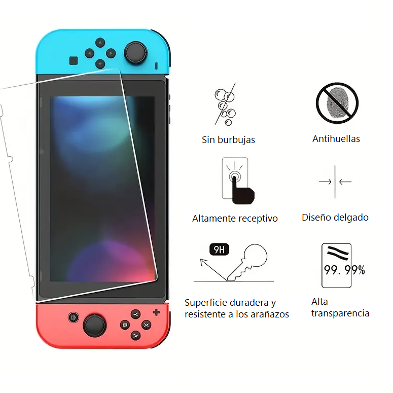 Lámina Protectora Vidrio Templado Nintendo Switch Xinhua Tong