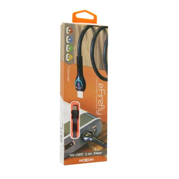 Cable Cargador Usb A Tipo C 2.4a Carga Rapida Moxom