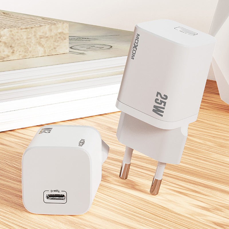 Adaptador De Pared Usb C Carga Rapida Moxom 25w