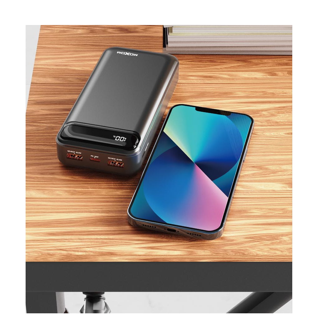 Cargador Inalámbrico Portátil 20000mah Moxom
