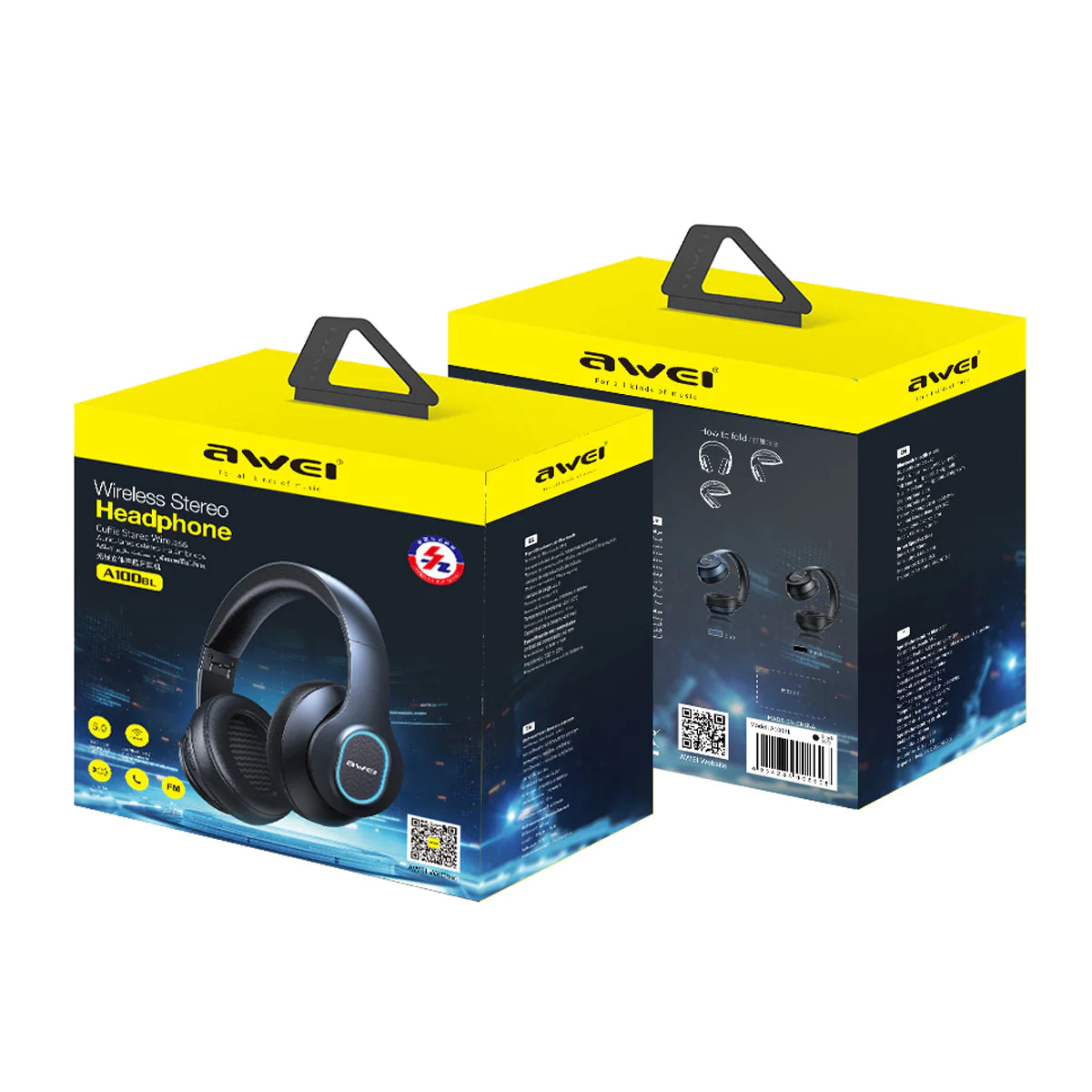 Audifonos Awei A100BL Over Ear Bluetooth Negro