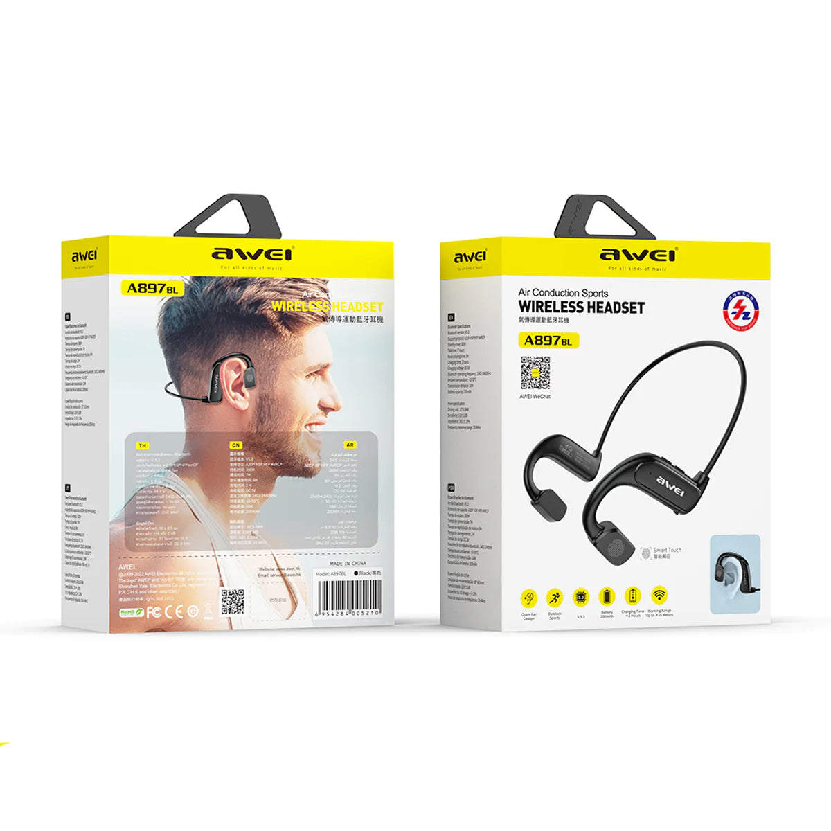 Audifonos Awei A897BL Over Ear Bluetooth Negro