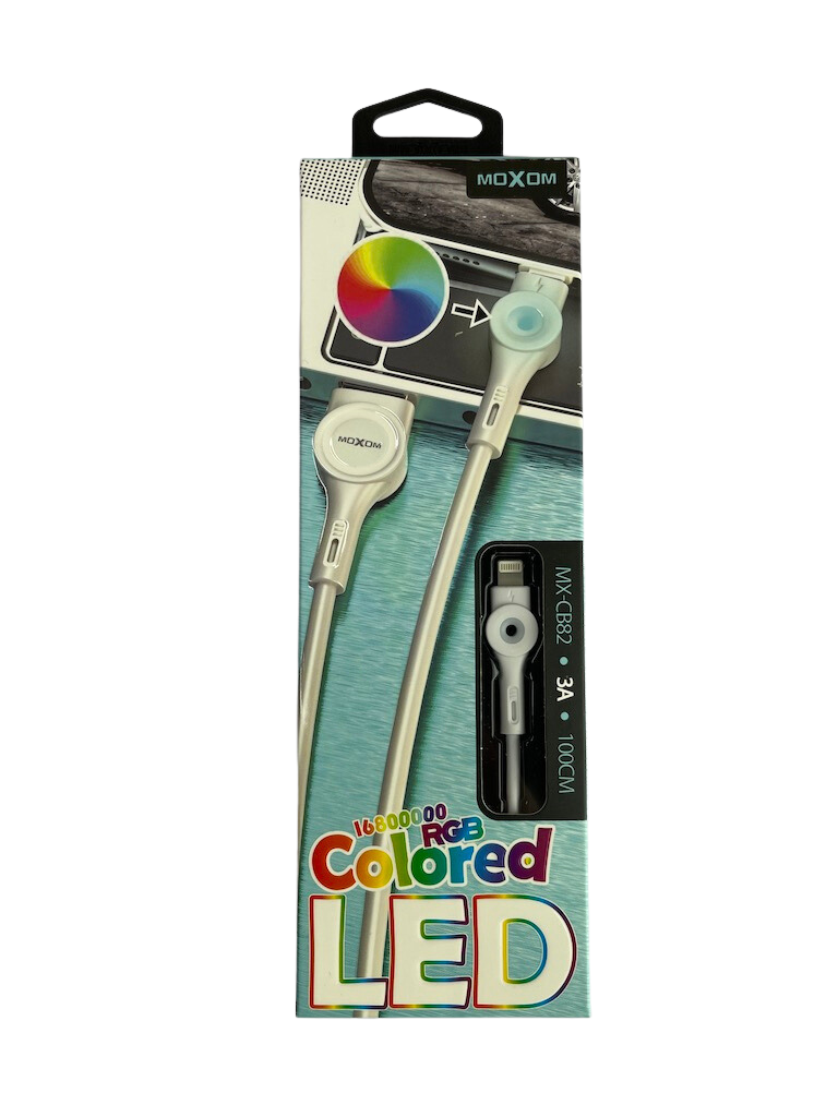 Cable De Carga Usb Lightning Carga Rapida RGB