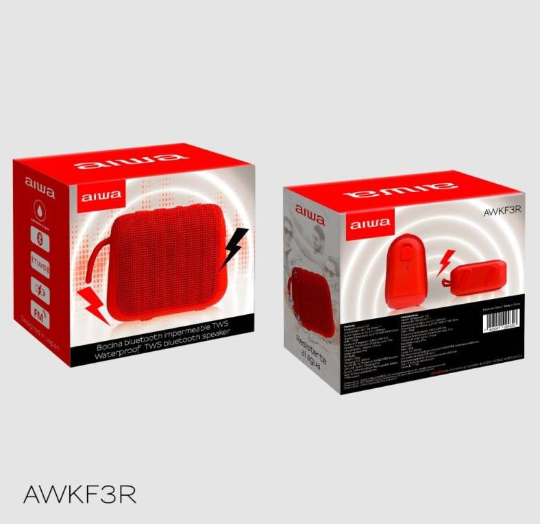 Parlante Inalámbrico Impermeable Aiwa AWKF3R