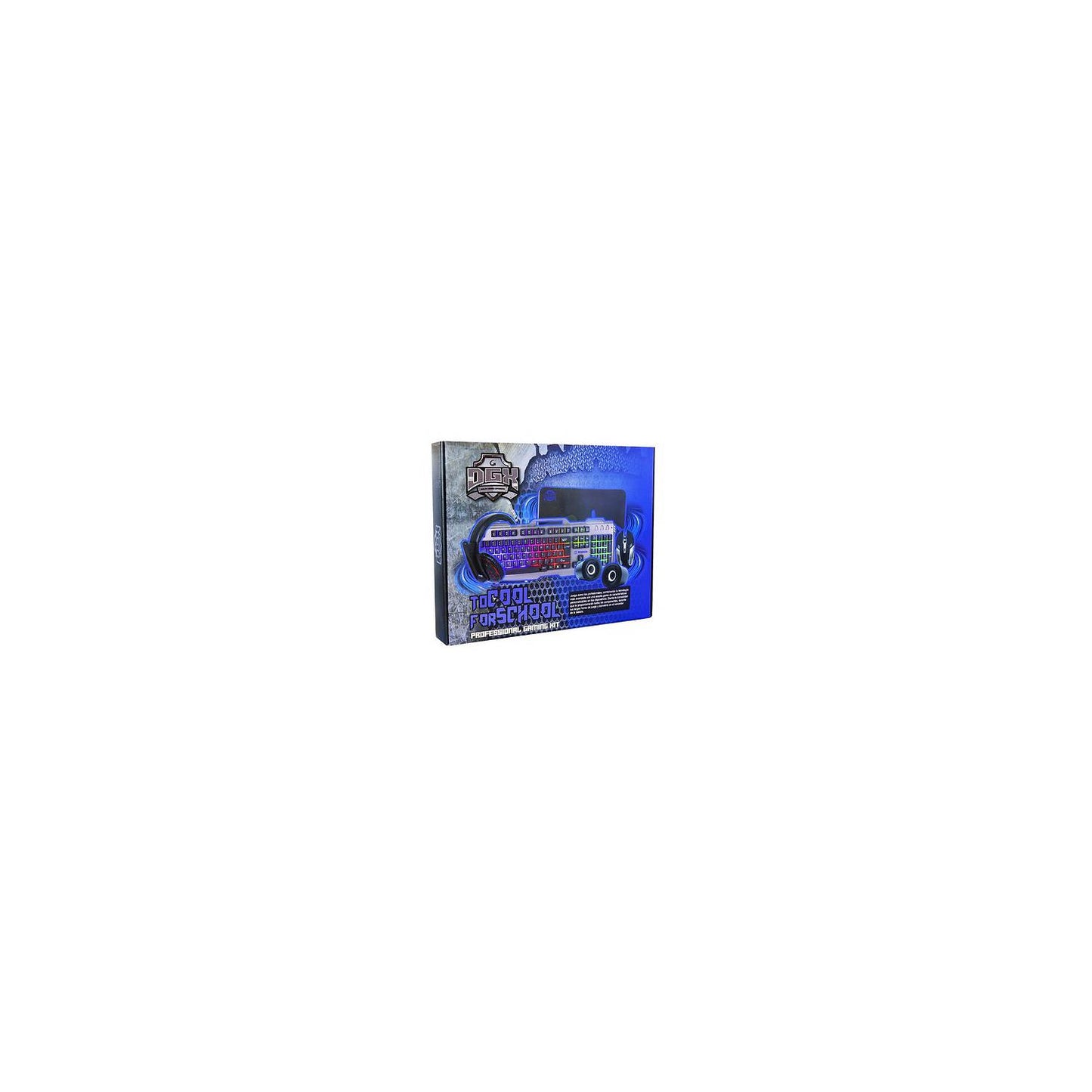 Teclado Gamer Audifonos Mouse Parlantes Mousepad Kit DGX