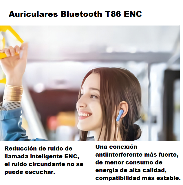 Audifonos Inalambricos Bluetooth 5.3 Awei T86 ENC