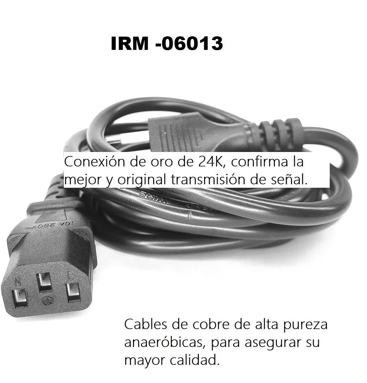 Cable Fuente De Poder Multiples Usos 1.5mtrs Irm 06013