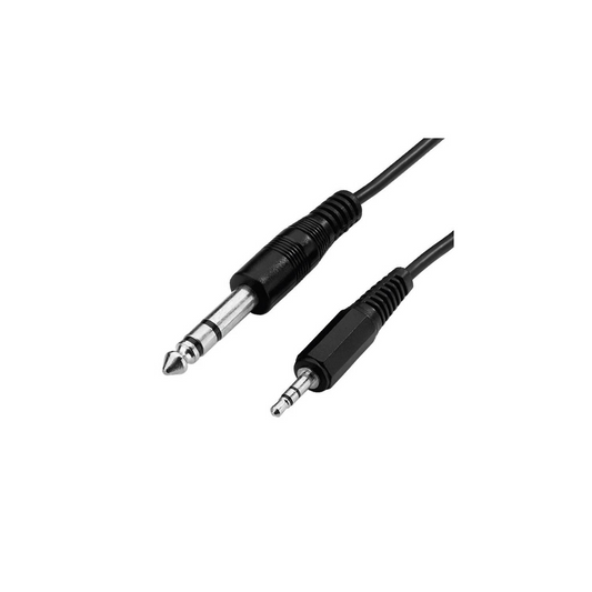 Cable De Audio Macho A Macho 6.35-3.5mm 1.5mtrs
