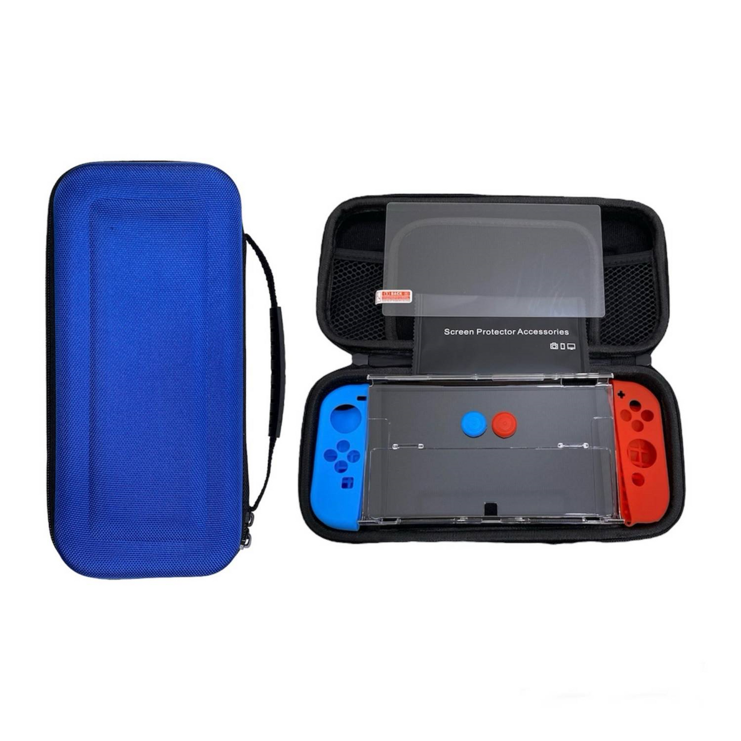 Kit Protector Nintendo Switch Oled Estuche Fundas 8 En 1