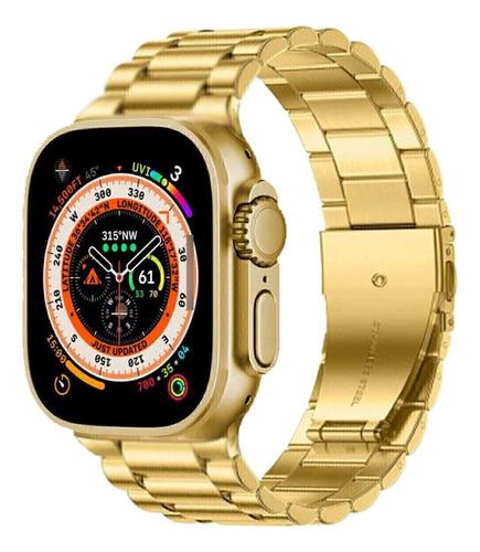 Reloj Inteligente X8 Ultra Max Gold Edition Dorado 49mm