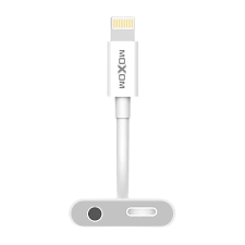 Adaptador Lightning 2en1 a Carga USB-C y Audífono 3,5mm Moxom
